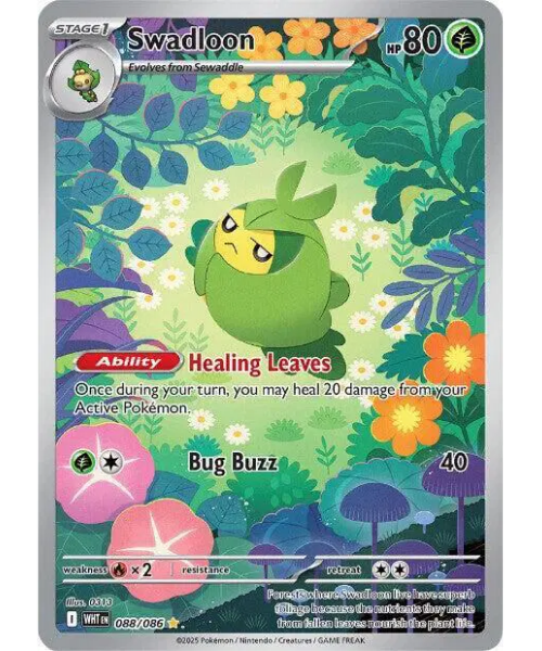 Scarlet & Violet White Flare 088/086 - Swadloon [Illustration Rare]