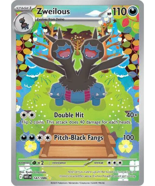 Scarlet & Violet White Flare 147/086 - Zweilous [Illustration Rare]