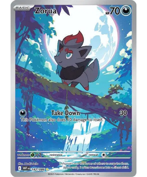 Scarlet & Violet White Flare 142/086 - Zorua [Illustration Rare]