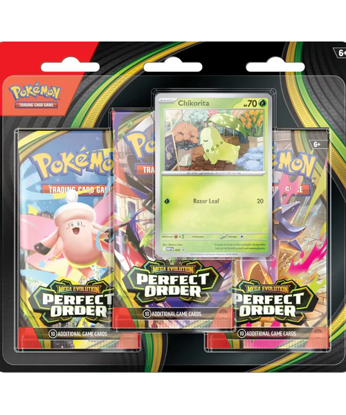Pokémon TCG - Mega Evolution ME03 Perfect Order - 3-Pack Checklane